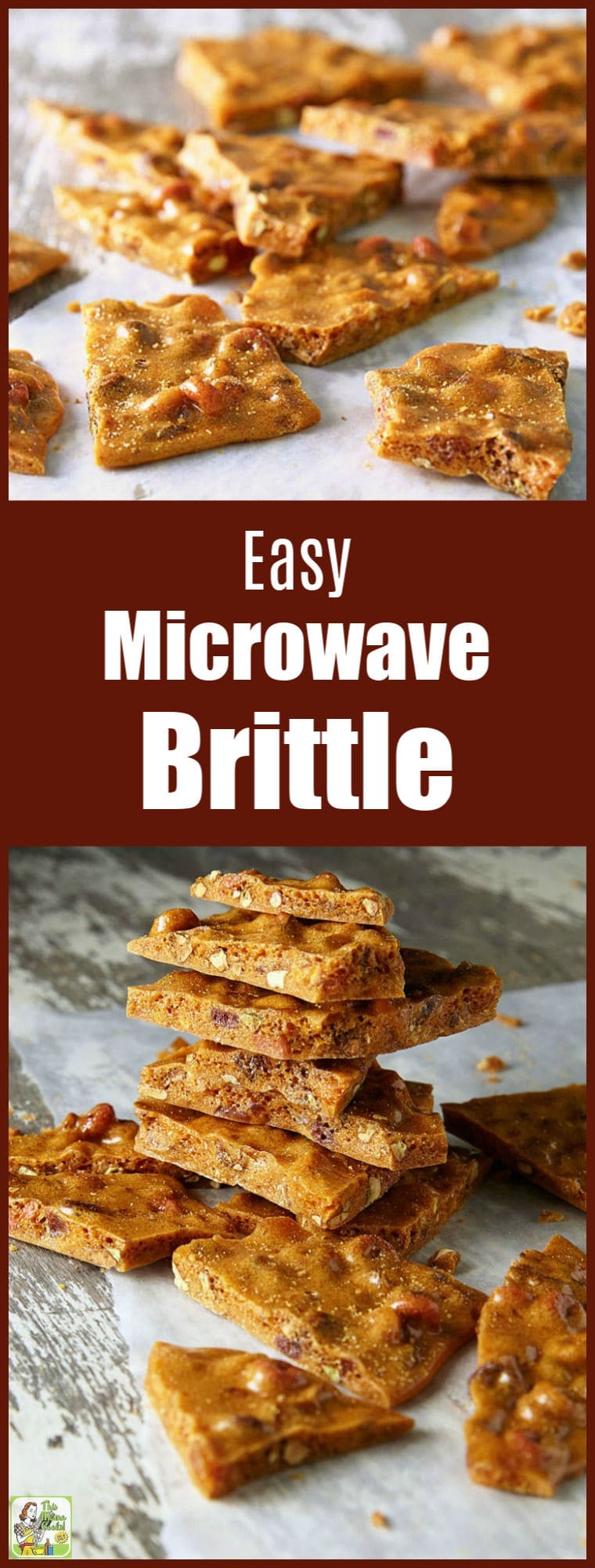 Make this Easy Microwave Brittle recipe for Christmas cookie exchanges or as a homemade holiday gift. This microwave brittle recipe takes the hassle out of brittle making! Ingredients include gluten free Fruity Cheerios, pistachios, candied ginger, cinnamon, and grated orange peel. #homemade #candy #holiday #holidayrecipes #Christmas #pistachio #ginger #glutenfree #glutenfreerecipes #recipe #recipes