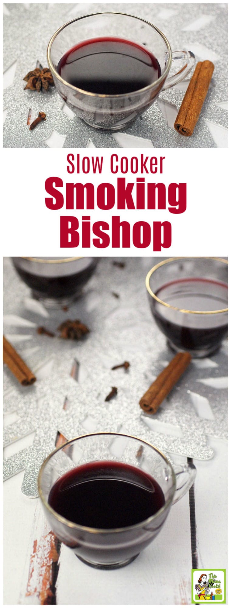 Slow Cooker Smoking Bishop is a warmed, spiced fruit, wine and port punch recipe that can be made quickly in your crockpot. It’s the perfect mulled spiced wine recipe for a Christmas or New Year\'s Eve party. #slowcooker #crockpot #wine #cocktails #cocktailrecipes #drinks #drinking #punch #spiced #fruit