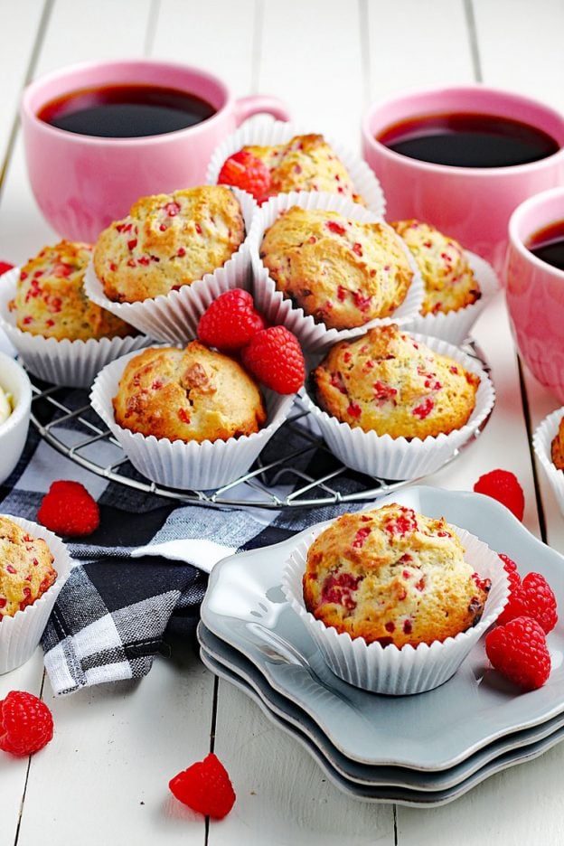 Raspberry Yogurt Muffins Recipe This Mama Cooks! On a Diet