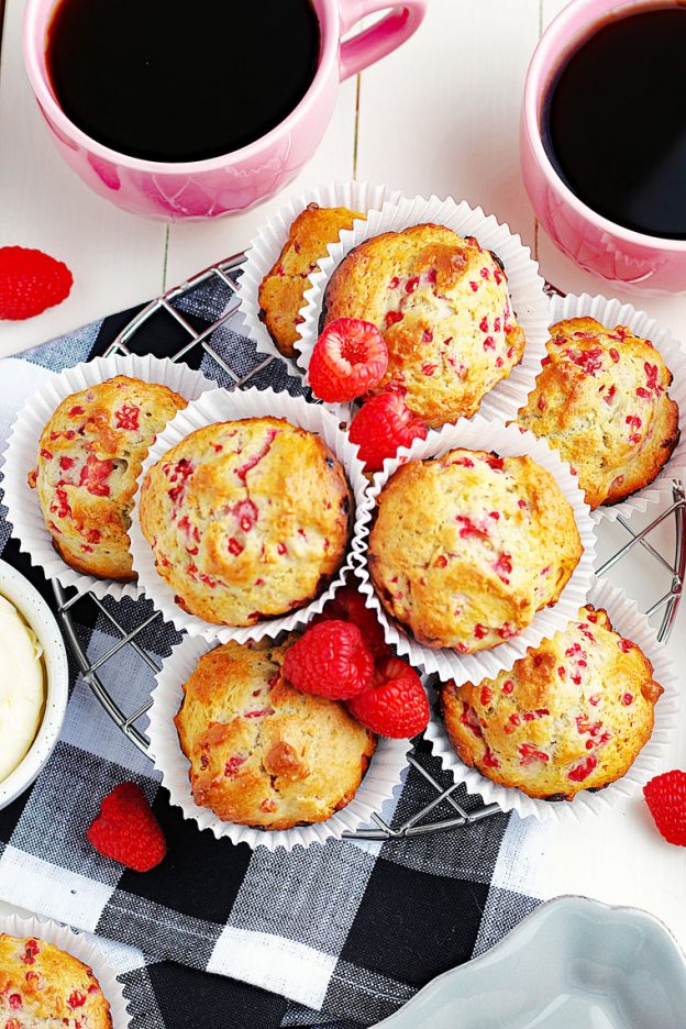 Raspberry Yogurt Muffins Recipe This Mama Cooks! On a Diet