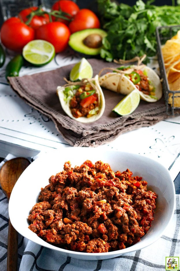 Crockpot Taco Meat Recipe This Mama Cooks! On a Diet