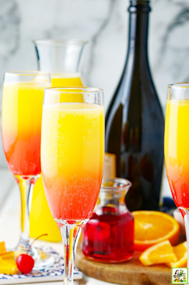 Lavender Mimosa Recipe  a mimosa recipe for a pitcher!