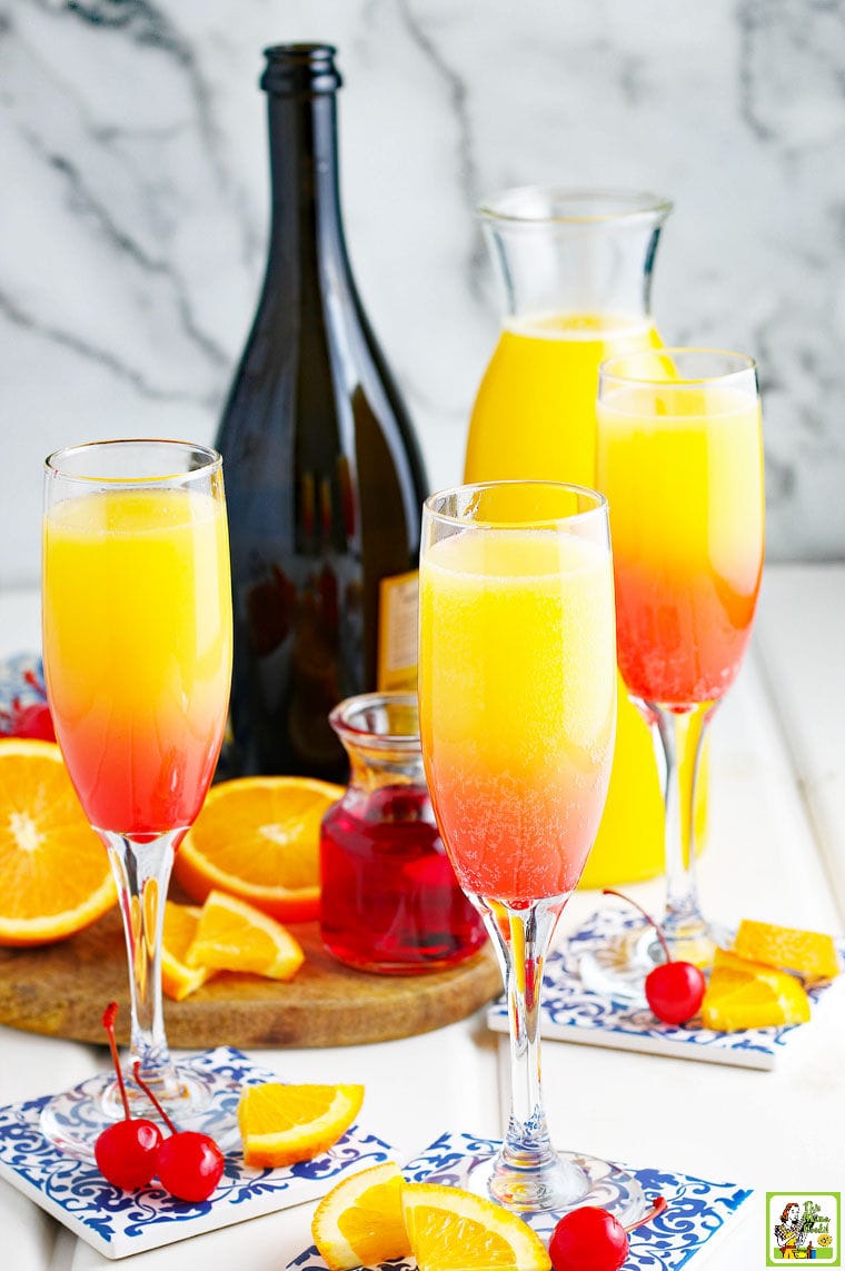 Amazing Prosecco Mimosa Recipe | This Mama Cooks! On a Diet