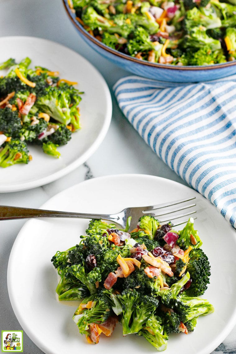 Broccoli Bacon Salad Recipe | This Mama Cooks! On a Diet