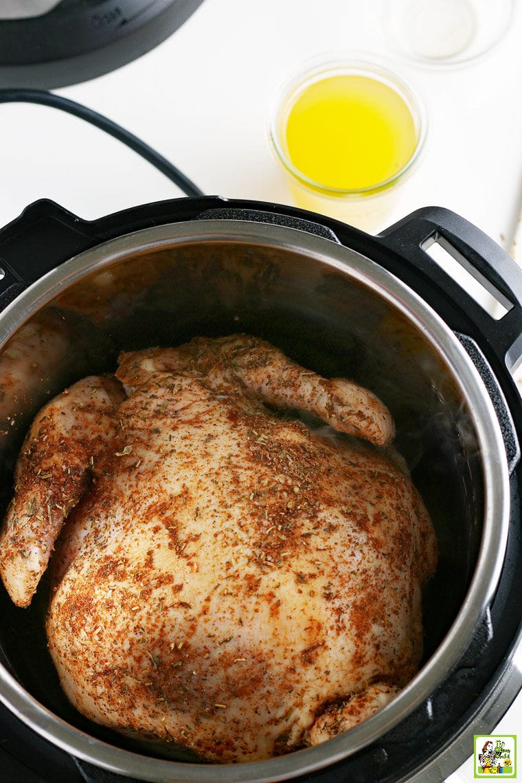 Roasting chicken in a pressure cooker