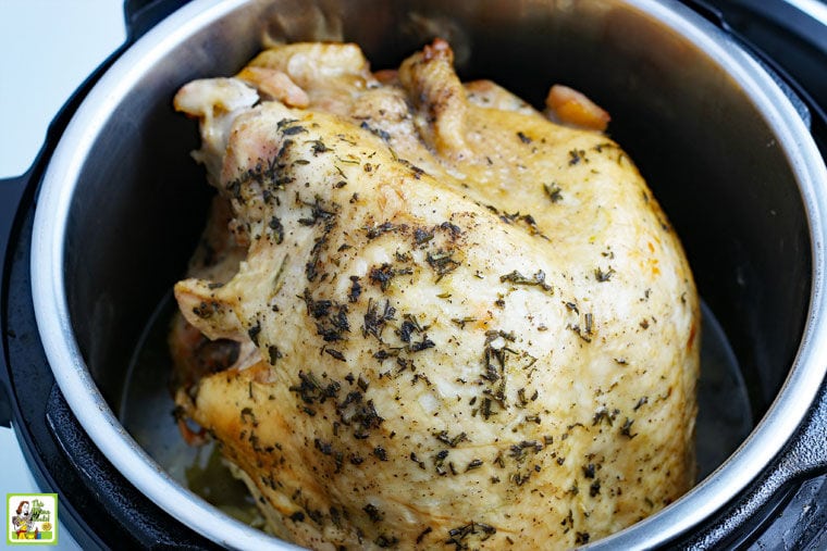 Cooked Turkey Breast in an Instant Pot. 