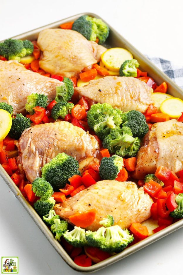 Sheet Pan Chicken Thighs This Mama Cooks On A Diet 9705