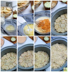 Super Cheesy Crockpot Scalloped Potatoes | This Mama Cooks! On a Diet